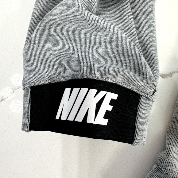 Youth Nike full zip hoodie size small, gray with white logo - Picture 2 of 4